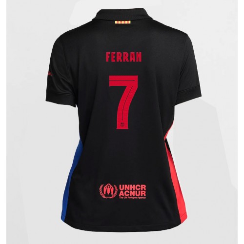 Fotballdrakt Dame Barcelona Ferran Torres #7 Bortedrakt 2024-25 Kortermet